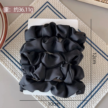 Fashion Fruit Solid Color Cloth Hair Tie 5 Pieces