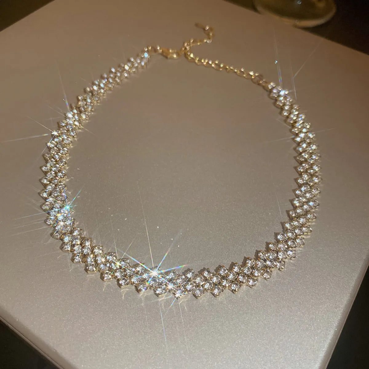 Fashion Full Diamond Multi-Layer Necklace