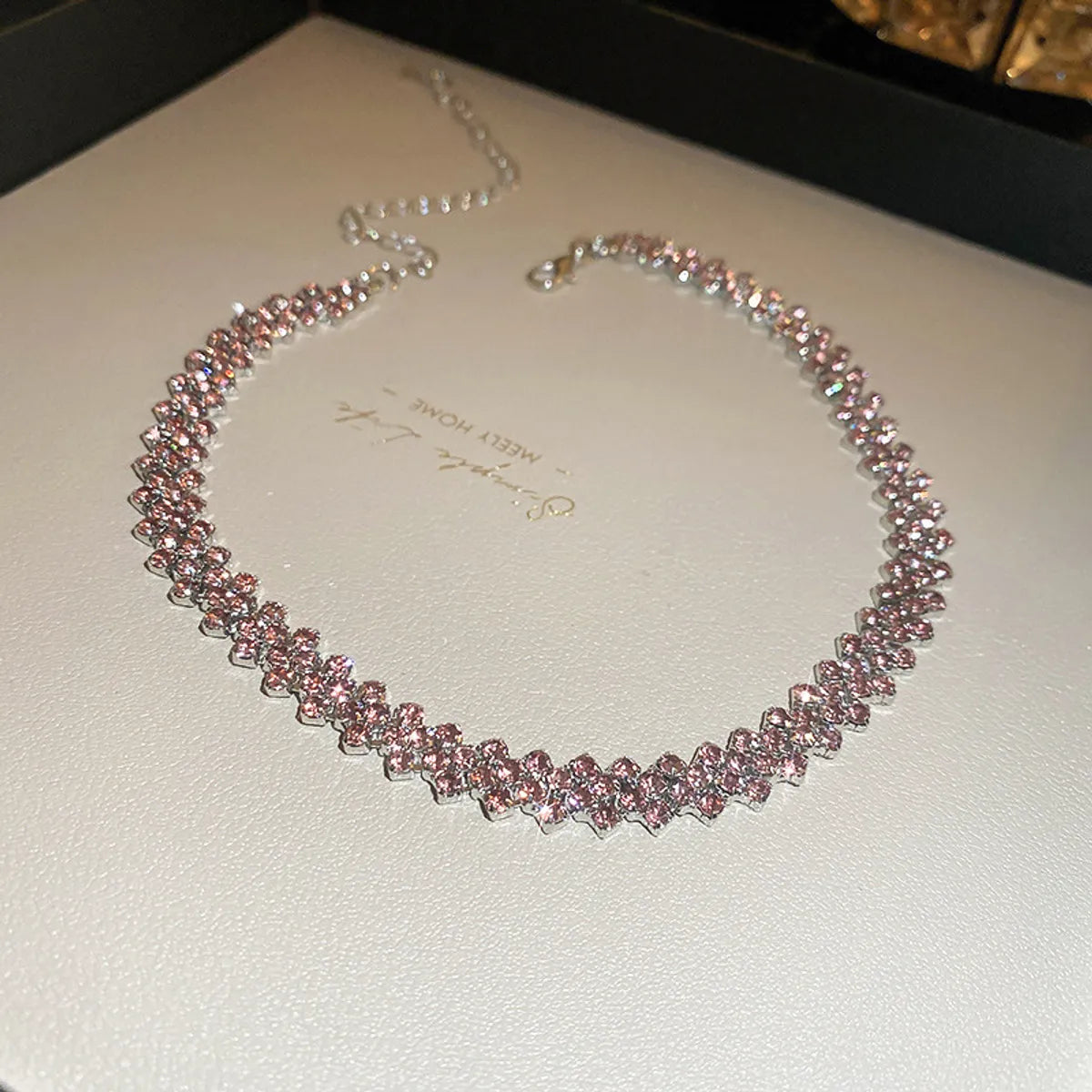 Fashion Full Diamond Multi-Layer Necklace