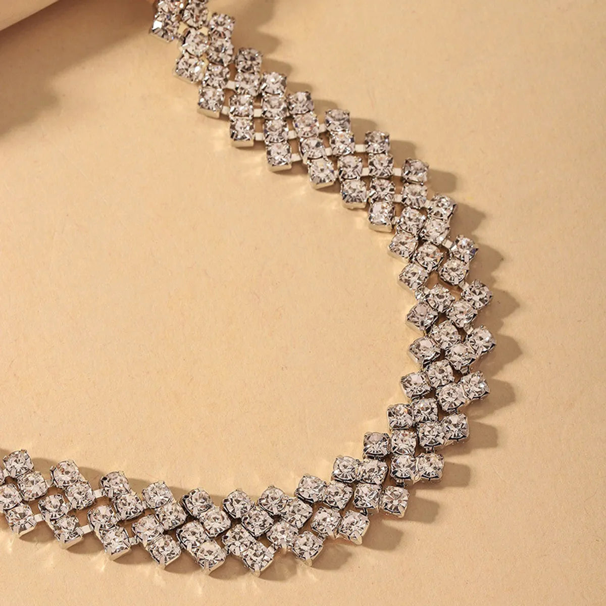 Fashion Full Diamond Multi-Layer Necklace