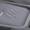 Fashion Geometric 925 Silver Plating Unisex Ear Studs