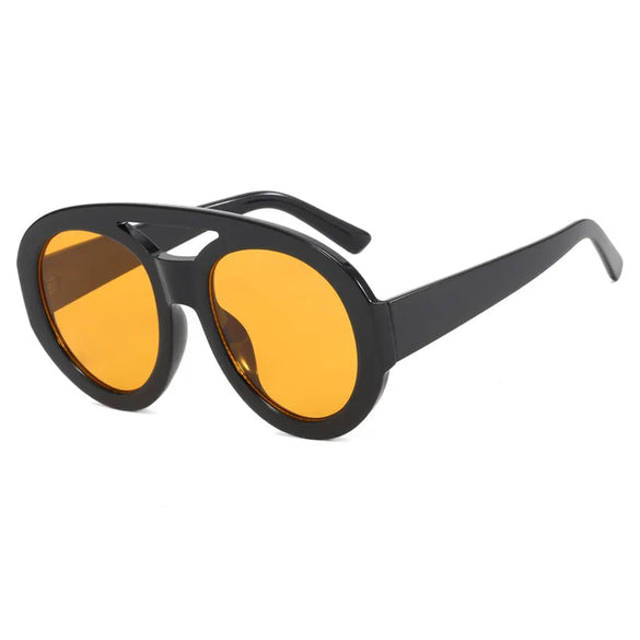 Fashion Geometric Ac Round Frame Full Frame Women'S Sunglasses