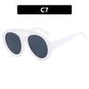 Fashion Geometric Ac Round Frame Full Frame Women'S Sunglasses