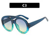 Fashion Geometric Ac Round Frame Full Frame Women'S Sunglasses