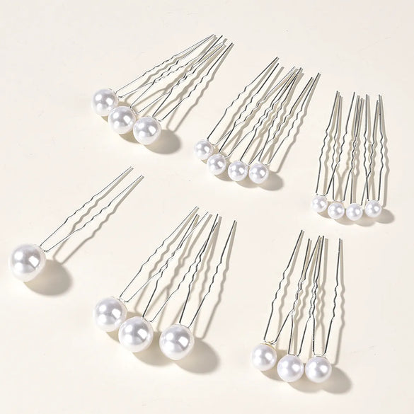 Fashion Geometric Alloy Artificial Pearls 18 Pieces