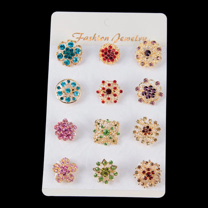 Fashion Geometric Alloy Inlay Rhinestones Women'S Brooches