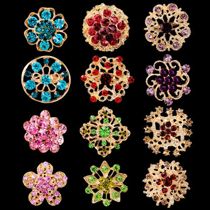 Fashion Geometric Alloy Inlay Rhinestones Women'S Brooches