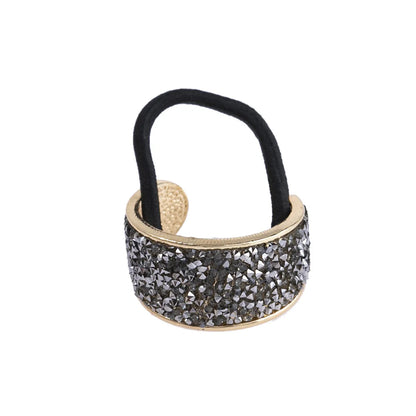 Fashion Geometric Alloy Plating Artificial Diamond Hair Tie