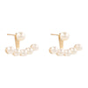Fashion Geometric Alloy Plating Artificial Pearls Women'S Earrings 1 Pair