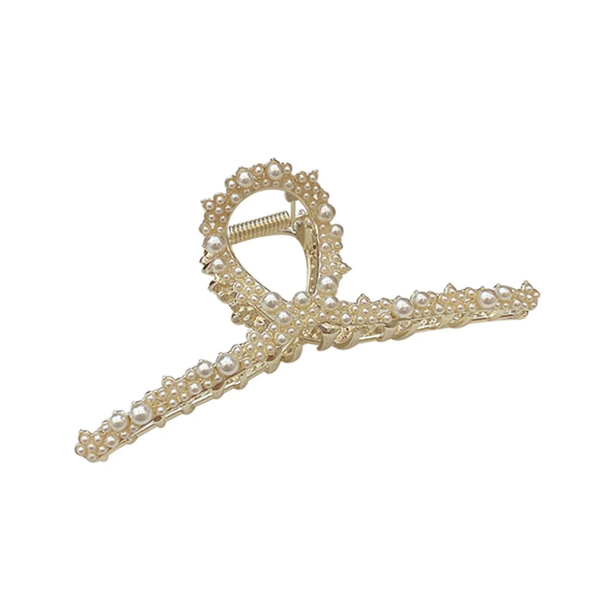 Fashion Geometric Alloy Plating Artificial Rhinestones Artificial Pearls Hair Claws