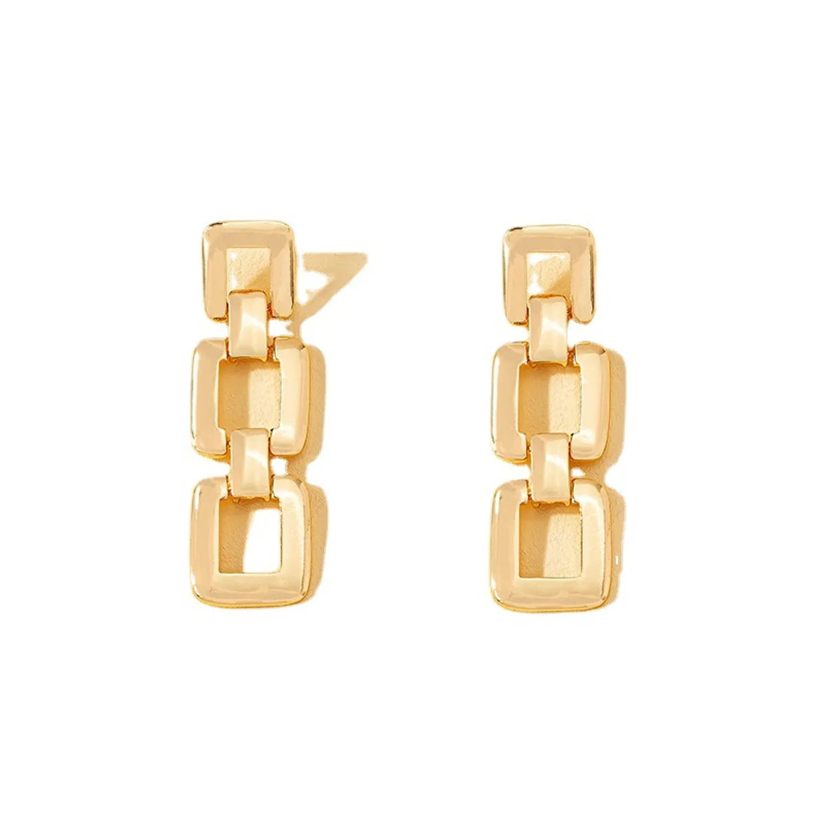 Fashion Geometric Plating Alloy Drop Earrings