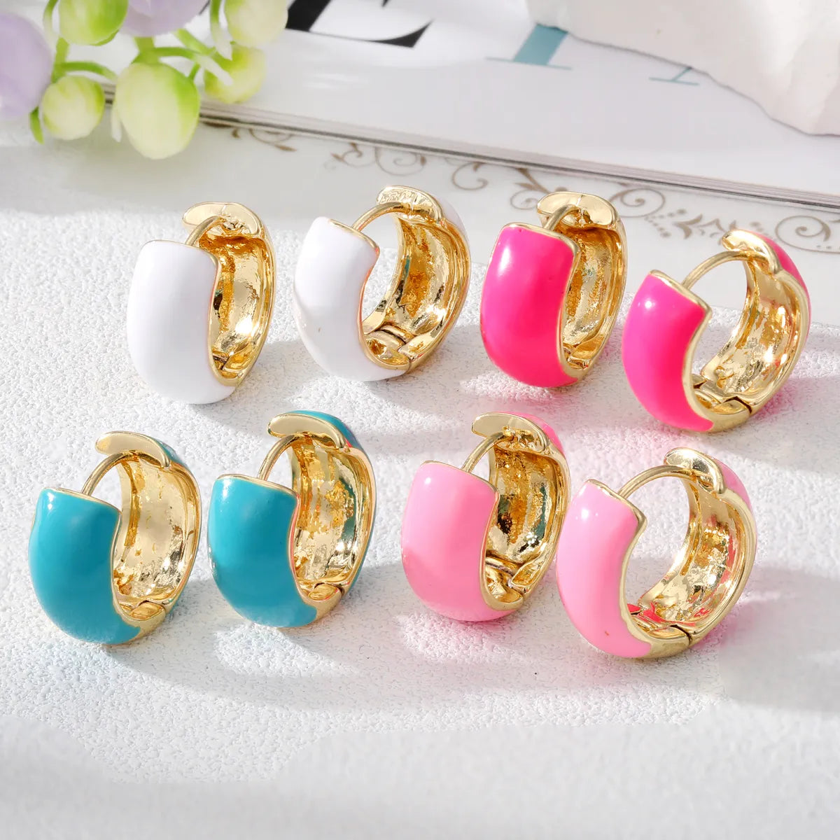 Wholesale Jewelry 1 Pair Fashion Geometric Alloy Earrings