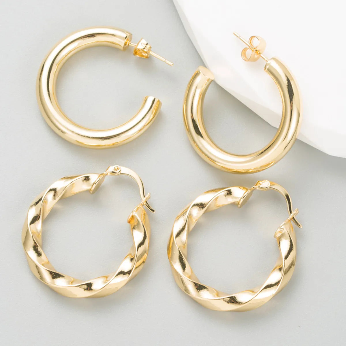 Fashion Geometric Alloy Plating Earrings