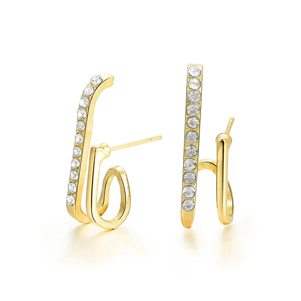 Fashion Geometric Alloy Plating Women's Ear Studs 1 Pair