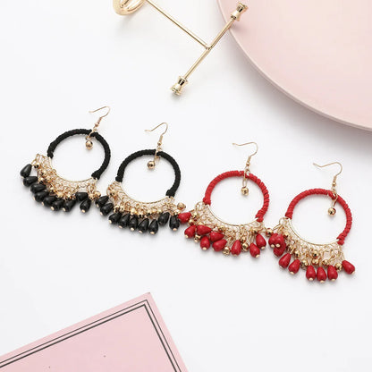 Fashion Geometric Arylic Alloy Hollow Out Women's Ear Hook 1 Pair