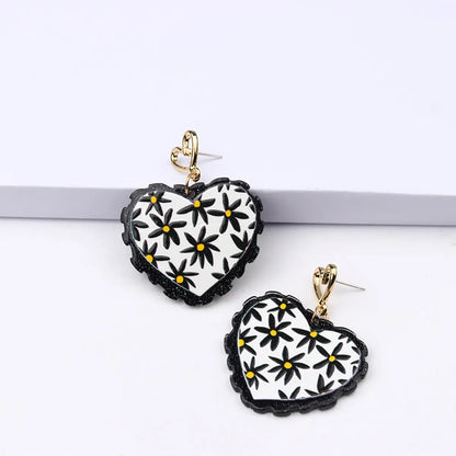 Fashion Geometric Arylic Drop Earrings