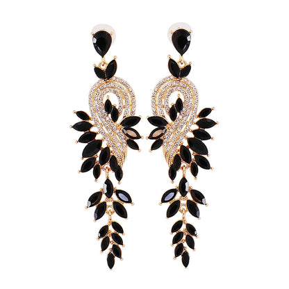 Fashion Geometric Arylic Rhinestones Women'S Earrings 1 Pair