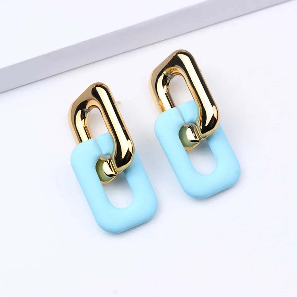 Fashion Geometric Arylic Stoving Varnish Unisex Drop Earrings 1 Pair