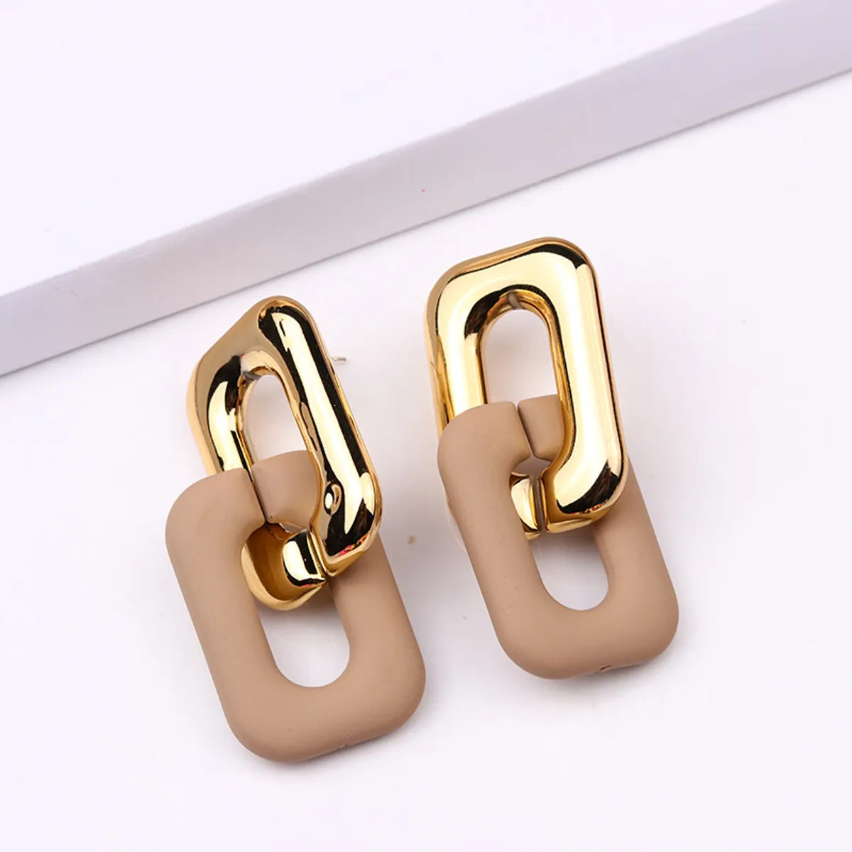 Fashion Geometric Arylic Stoving Varnish Unisex Drop Earrings 1 Pair