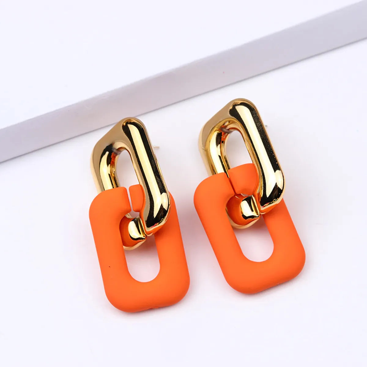 Fashion Geometric Arylic Stoving Varnish Unisex Drop Earrings 1 Pair