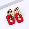 Fashion Geometric Arylic Stoving Varnish Unisex Drop Earrings 1 Pair