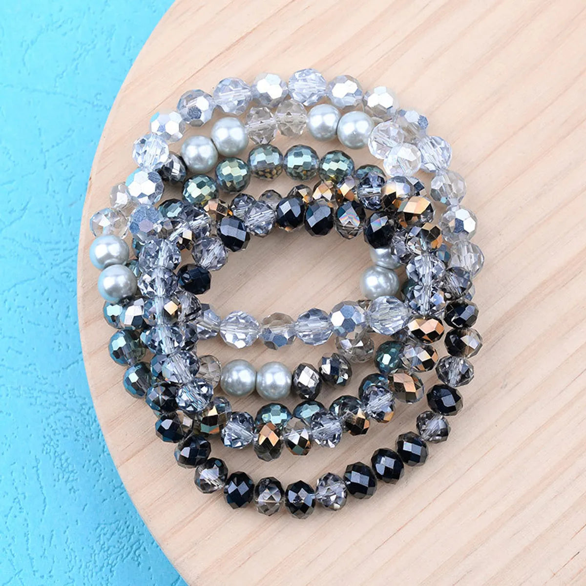 Fashion Geometric Beaded Crystal Bracelets