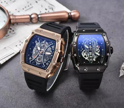 Fashion Geometric Buckle Quartz Men'S Watches