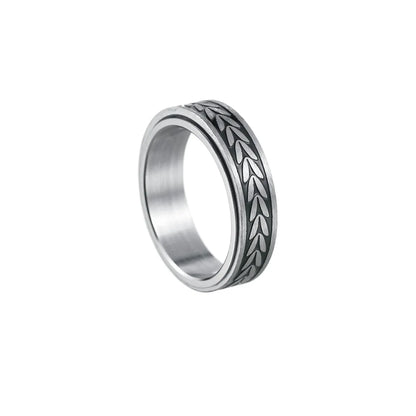 Fashion Geometric Circle 201 Stainless Steel Men'S Rings