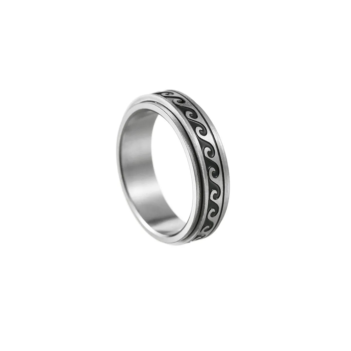 Fashion Geometric Circle 201 Stainless Steel Men'S Rings