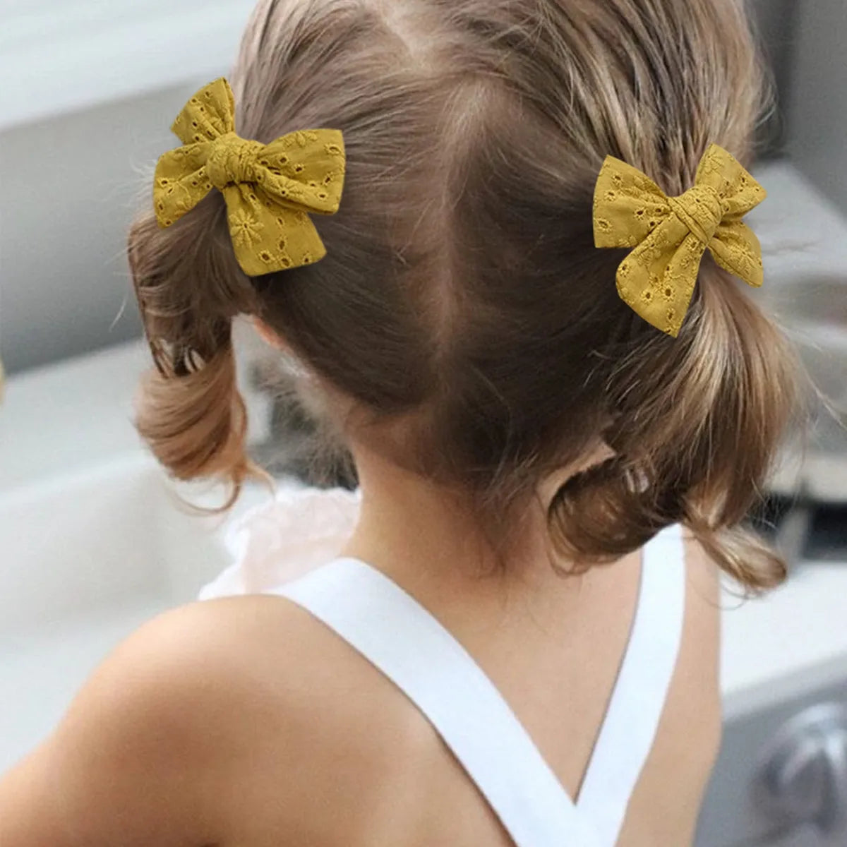 Fashion Geometric Cloth Butterfly Hairpin Fabric Clip Cute Hairpin