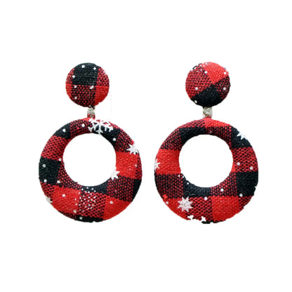 Fashion Geometric Cloth Hollow Out Women'S Earrings 1 Pair