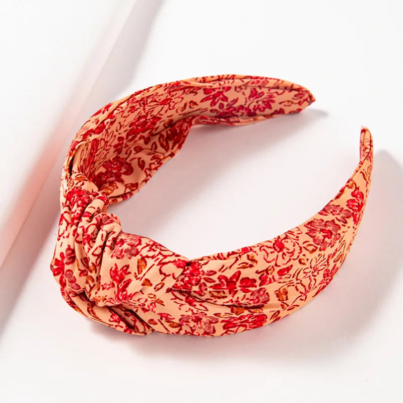 Fashion Geometric Cloth Printing Hair Band