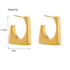 Fashion Geometric Cold Style Stainless Steel Women's Earrings