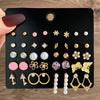 Fashion Geometric Color Round Electroplated Imitation Pearl Alloy Women's Earrings