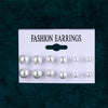 Fashion Geometric Color Round Electroplated Imitation Pearl Alloy Women's Earrings