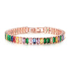 Fashion Geometric Copper Inlay Zircon Bracelets 1 Piece