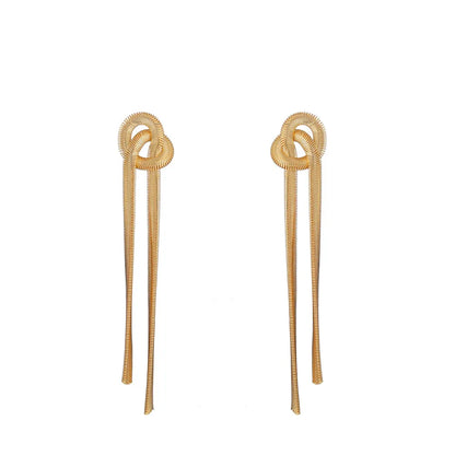 Fashion Geometric Copper Plating Drop Earrings 1 Pair