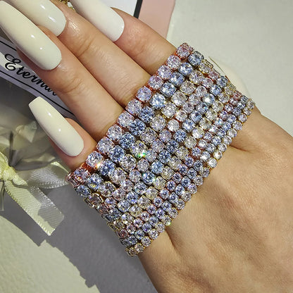 Fashion Geometric Copper Plating Zircon Bracelets 1 Piece