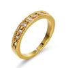 Fashion Geometric Copper Plating Zircon Open Ring