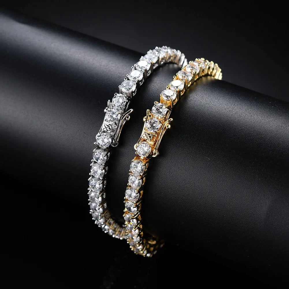 Fashion Geometric Copper Zircon Bracelets