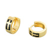 Fashion Geometric Cross And Circle Earrings For Women In S925 Sterling Silver With Electroplated Finish