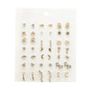 Fashion Geometric Cshaped Baby Elephant Imitation Pearl Earrings For Women Jewelry Wholesale