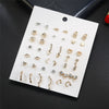 Fashion Geometric Cshaped Baby Elephant Imitation Pearl Earrings For Women Jewelry Wholesale