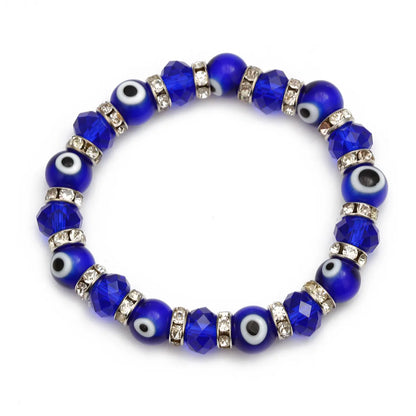 Fashion Geometric Devil'S Eye Alloy Glass Women'S Bracelets