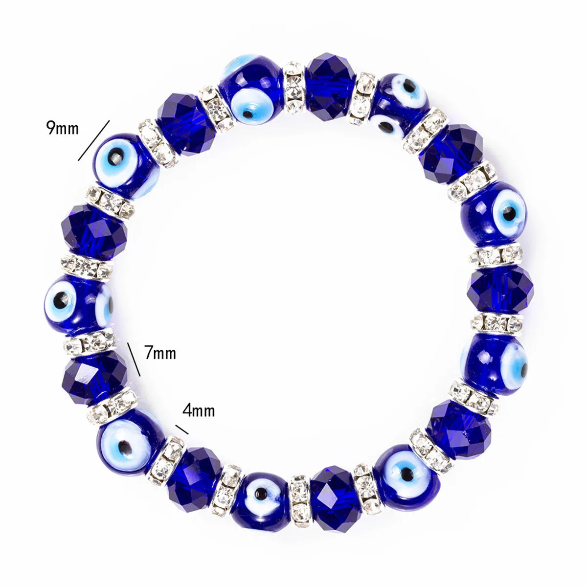 Fashion Geometric Devil'S Eye Alloy Glass Women'S Bracelets