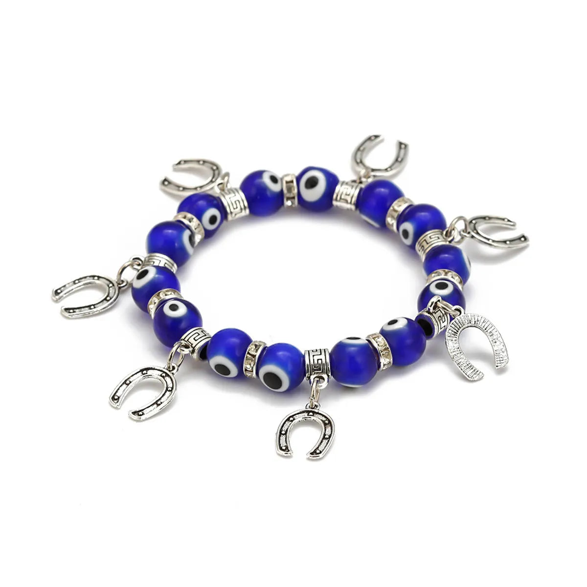 Fashion Geometric Devil'S Eye Alloy Glass Women'S Bracelets