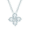 Fashion Geometric Fourleaf Clover Moissanite Pendant Necklace Set With Diamonds S925 Silver Plated K18 Gold For Women