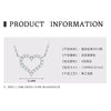 Fashion Geometric Fourleaf Clover Moissanite Pendant Necklace Set With Diamonds S925 Silver Plated K18 Gold For Women