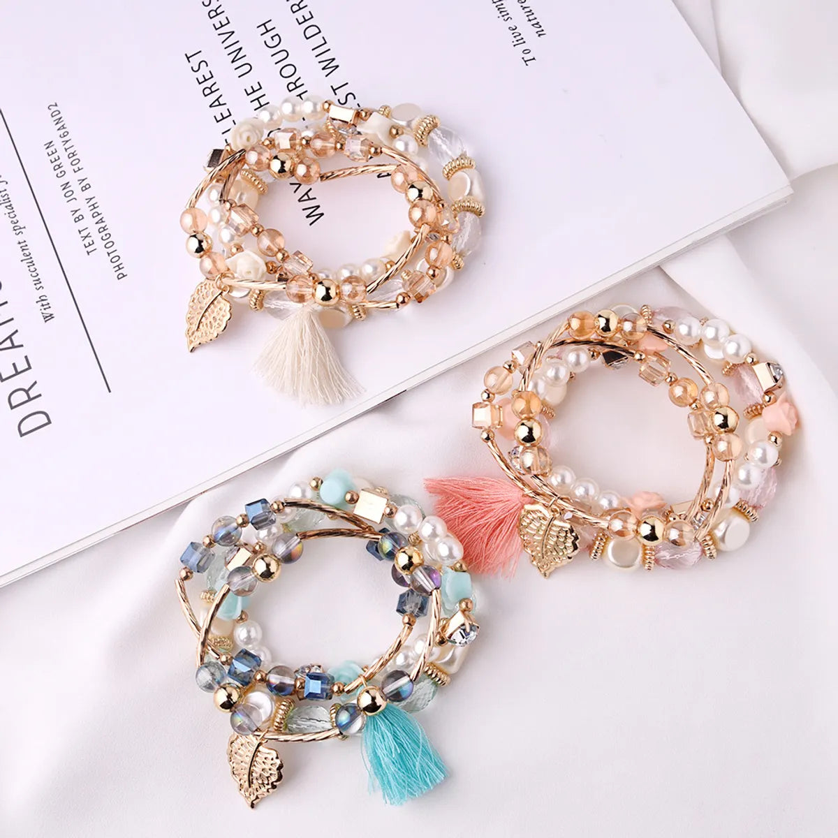 Fashion Geometric Glass Wholesale Bracelets