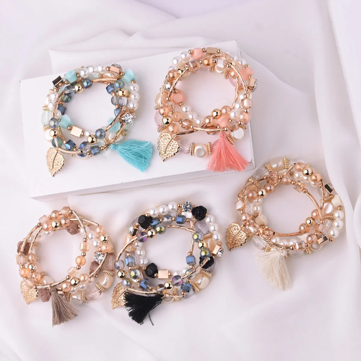 Fashion Geometric Glass Wholesale Bracelets